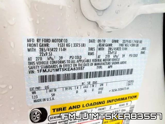 1FMJU1MT5KEA83557 фото 2