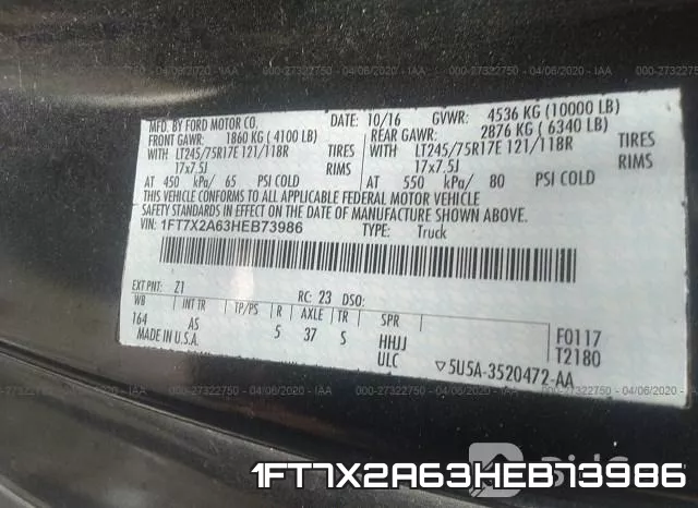 1FT7X2A63HEB73986 фото 10