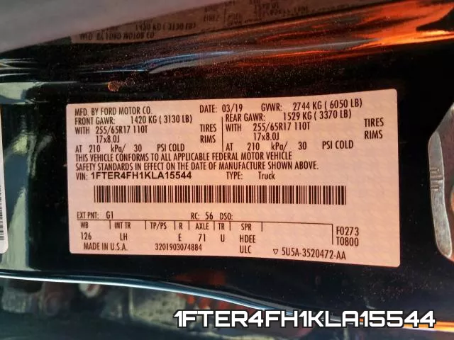 1FTER4FH1KLA15544 фото 2