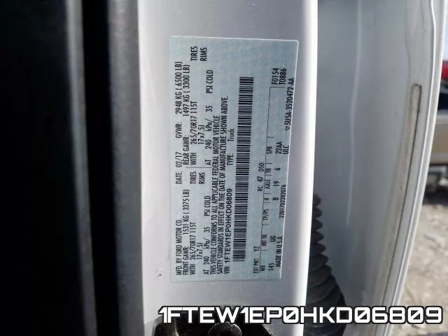 1FTEW1EP0HKD06809 фото 2