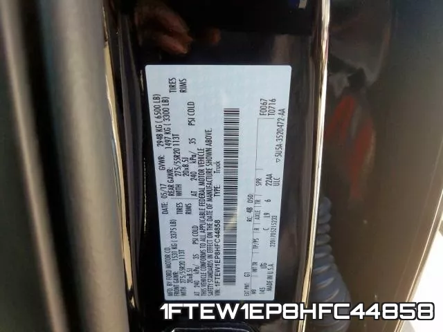 1FTEW1EP8HFC44858 фото 2