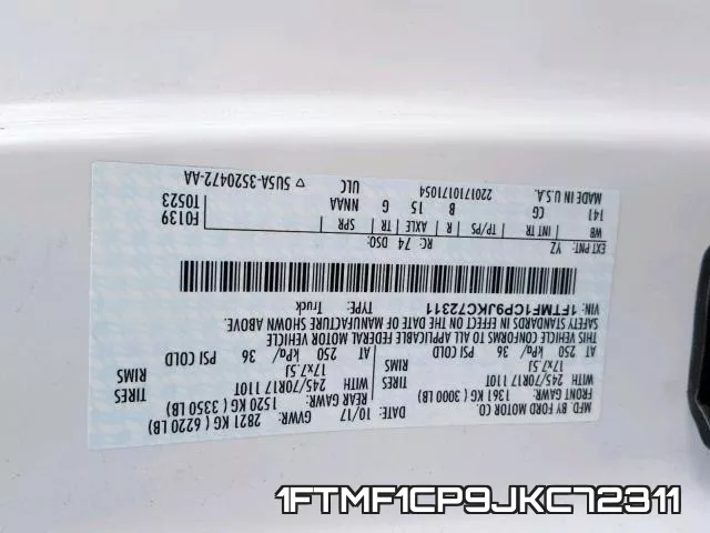 1FTMF1CP9JKC72311 фото 2