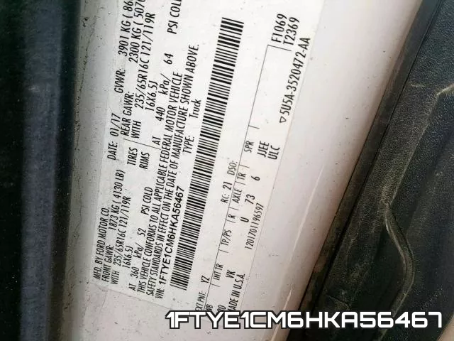 1FTYE1CM6HKA56467 фото 2