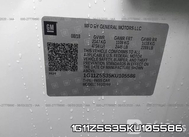 1G11Z5S35KU105586 фото 10