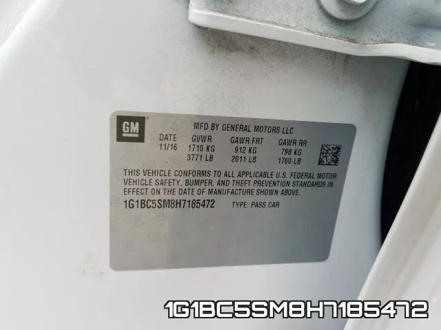 1G1BC5SM8H7185472 фото 2