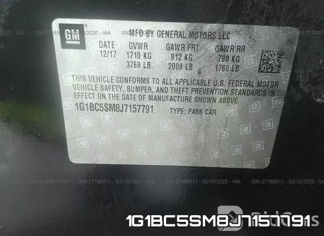 1G1BC5SM8J7157791 фото 10