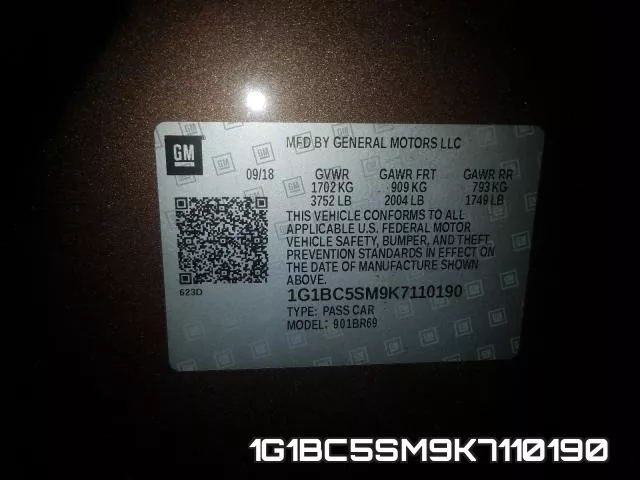 1G1BC5SM9K7110190 фото 2