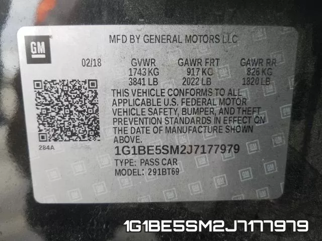 1G1BE5SM2J7177979 фото 2