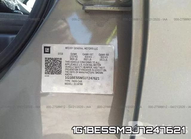 1G1BE5SM3J7247621 фото 10