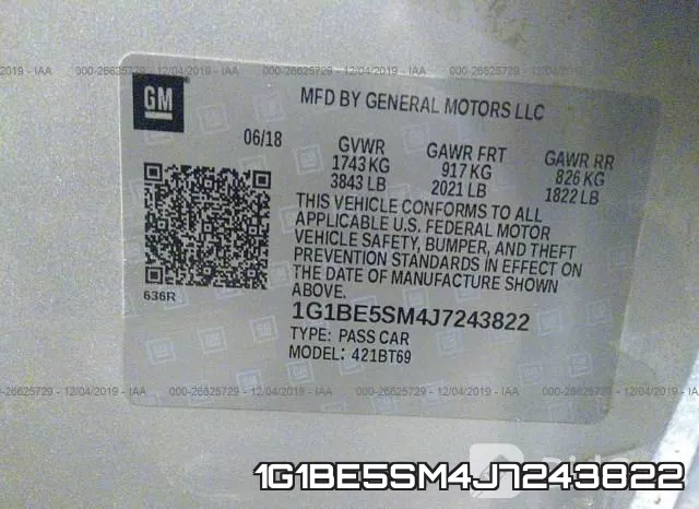 1G1BE5SM4J7243822 фото 10