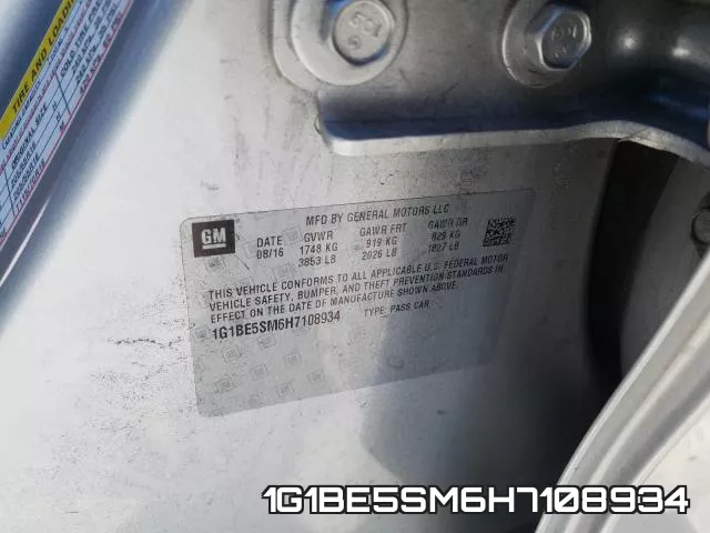 1G1BE5SM6H7108934 фото 2