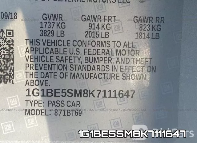 1G1BE5SM8K7111647 фото 10