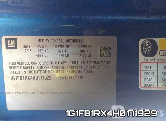1G1FB1RX4H0171929 фото 10