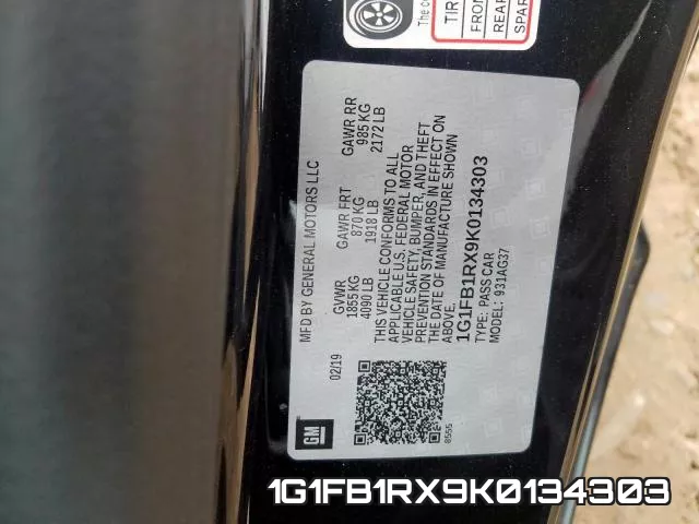 1G1FB1RX9K0134303 фото 2