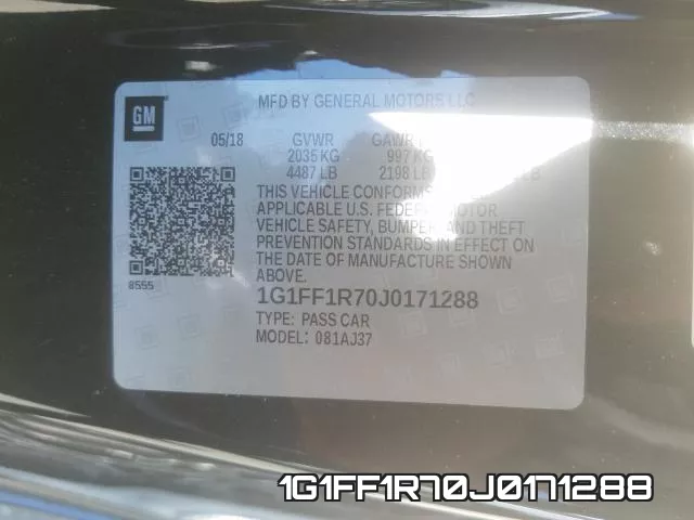 1G1FF1R70J0171288 фото 2