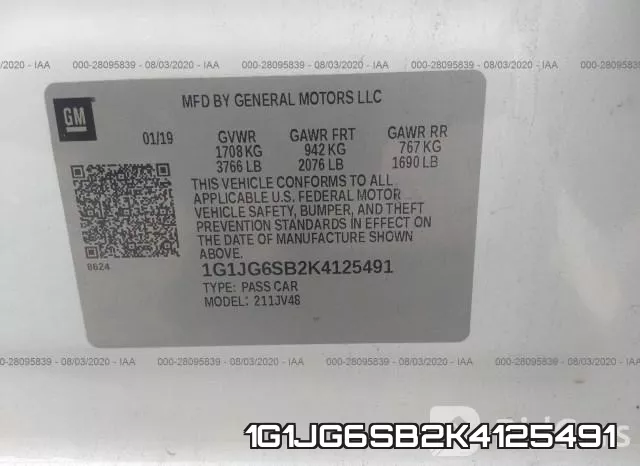 1G1JG6SB2K4125491 фото 10