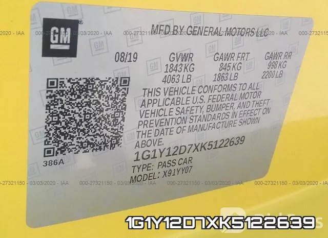 1G1Y12D7XK5122639 фото 10