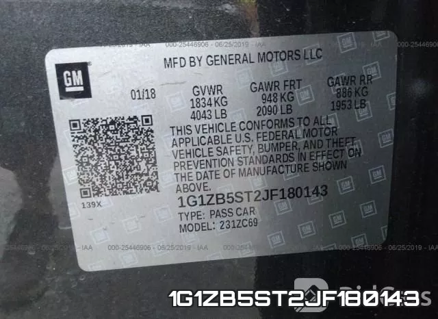 1G1ZB5ST2JF180143 фото 10