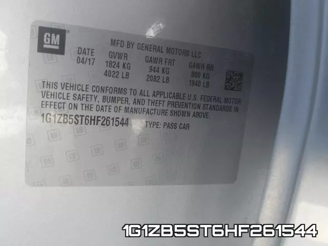 1G1ZB5ST6HF261544 фото 2