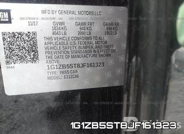 1G1ZB5ST8JF161323 фото 10