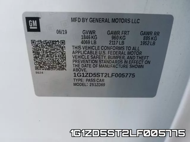 1G1ZD5ST2LF005775 фото 2