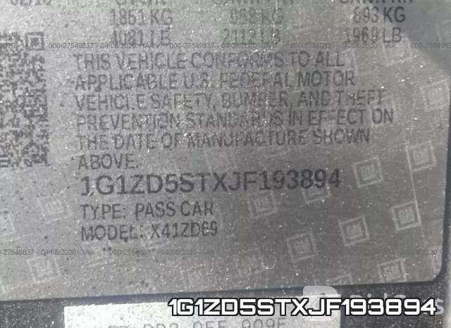 1G1ZD5STXJF193894 фото 10