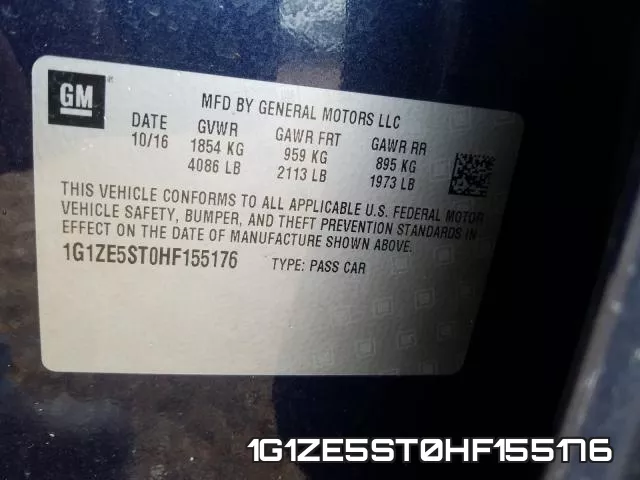 1G1ZE5ST0HF155176 фото 2