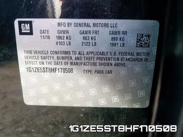 1G1ZE5ST8HF170508 фото 2