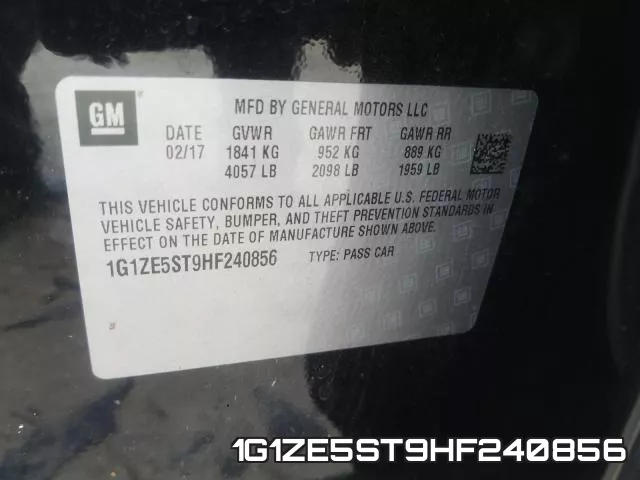 1G1ZE5ST9HF240856 фото 2