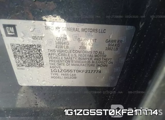 1G1ZG5ST0KF217774 фото 10