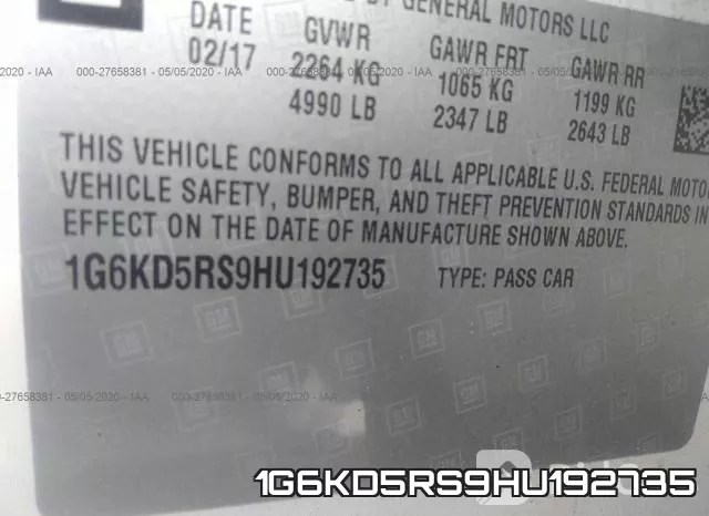 1G6KD5RS9HU192735 фото 10