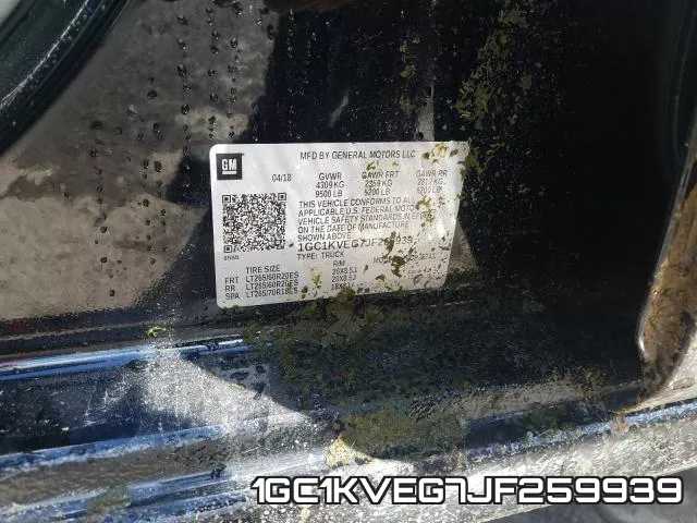 1GC1KVEG7JF259939 фото 2