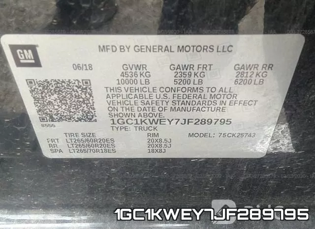 1GC1KWEY7JF289795 фото 10