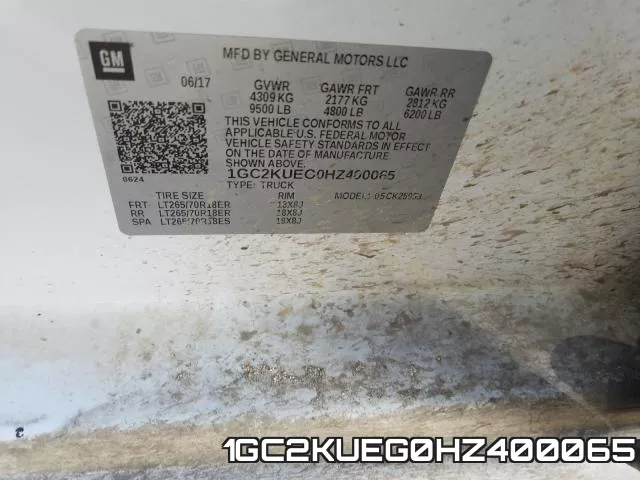 1GC2KUEG0HZ400065 фото 2