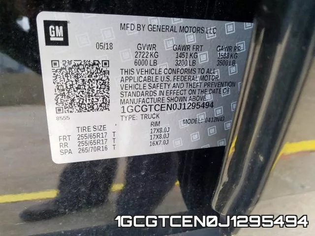 1GCGTCEN0J1295494 фото 2