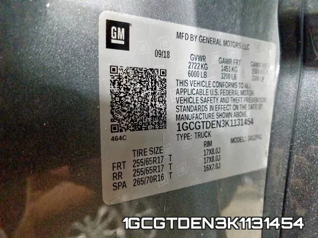 1GCGTDEN3K1131454 фото 2