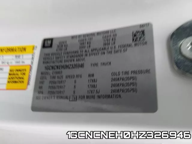 1GCNCNEH0HZ326946 фото 2