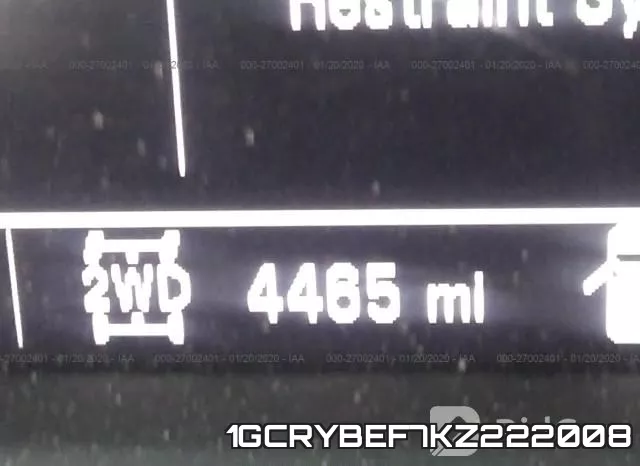 1GCRYBEF7KZ222008 фото 8