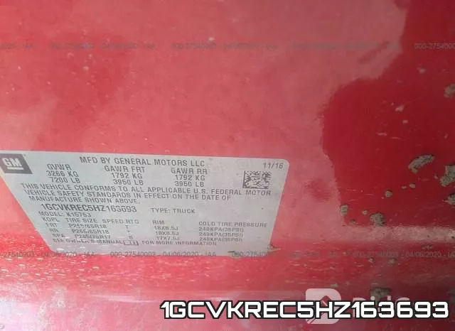 1GCVKREC5HZ163693 фото 10