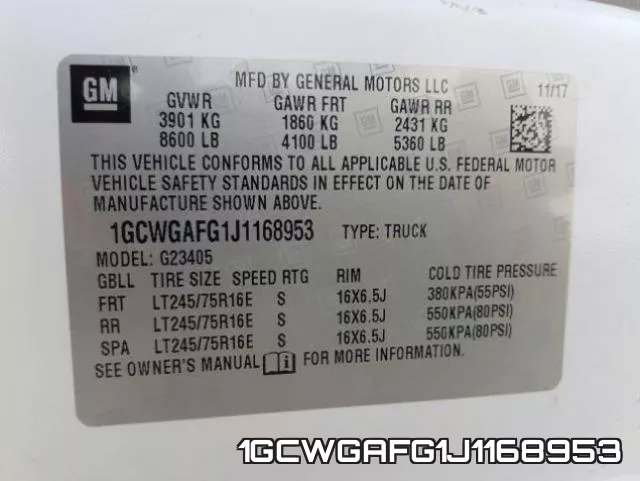 1GCWGAFG1J1168953 фото 2