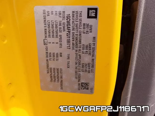 1GCWGAFP2J1186717 фото 2