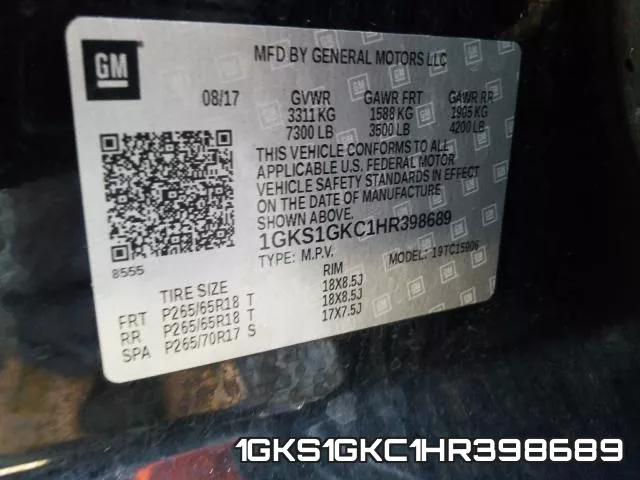 1GKS1GKC1HR398689 фото 2
