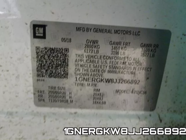 1GNERGKW8JJ266892 фото 2