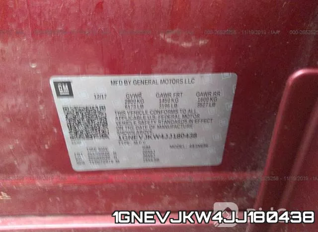 1GNEVJKW4JJ180438 фото 10