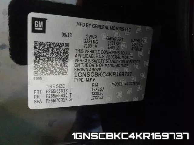1GNSCBKC4KR169737 фото 2