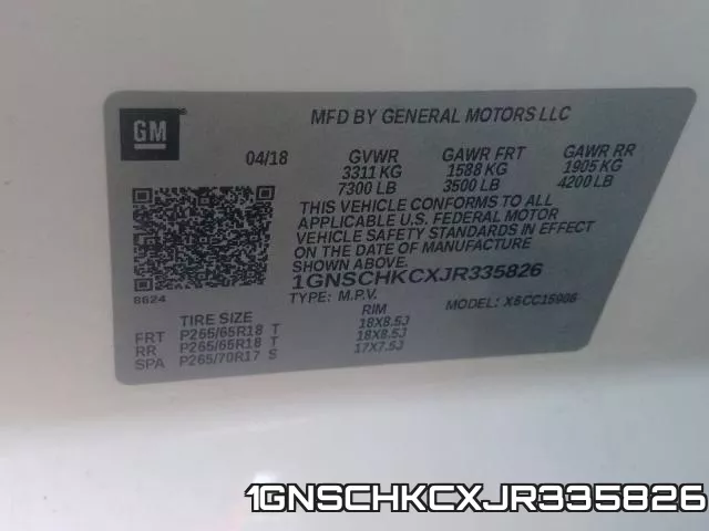 1GNSCHKCXJR335826 фото 2