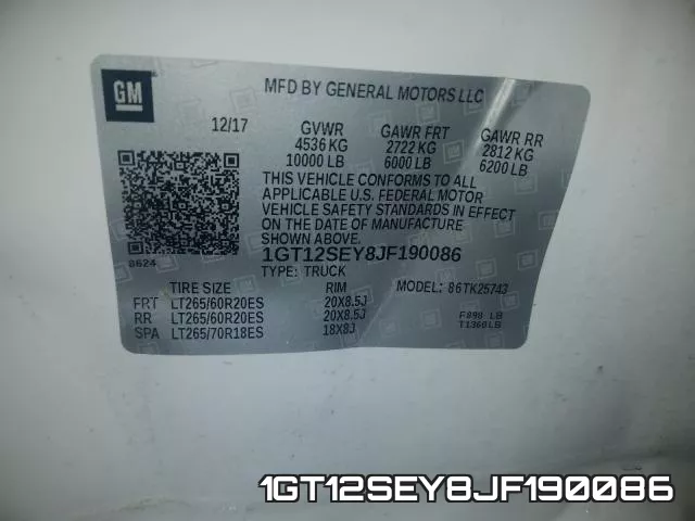 1GT12SEY8JF190086 фото 2