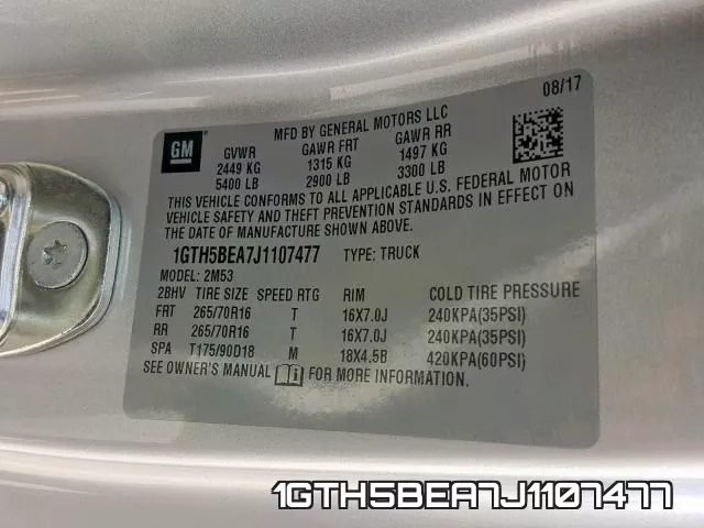 1GTH5BEA7J1107477 фото 2