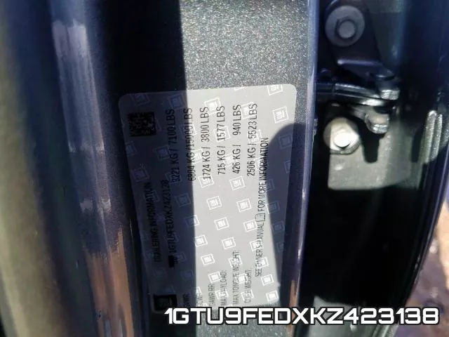 1GTU9FEDXKZ423138 фото 2