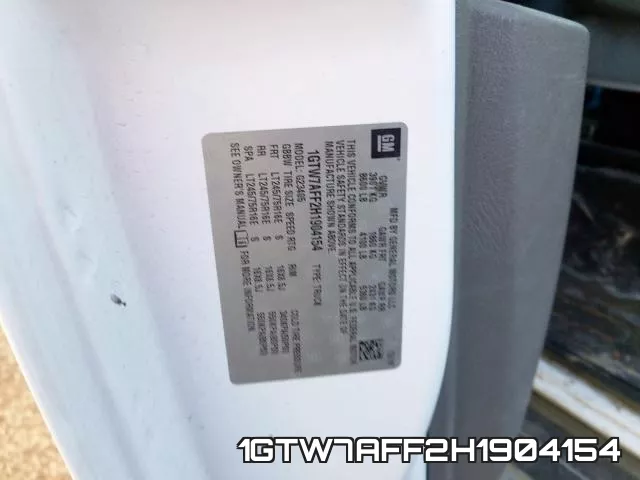 1GTW7AFF2H1904154 фото 2